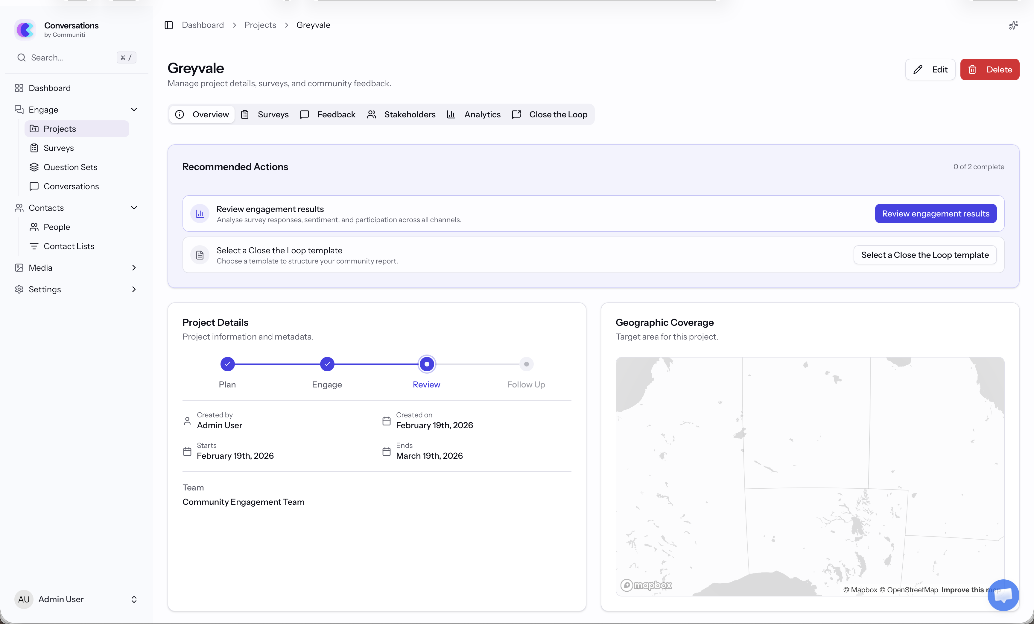End-to-end engagement workflow