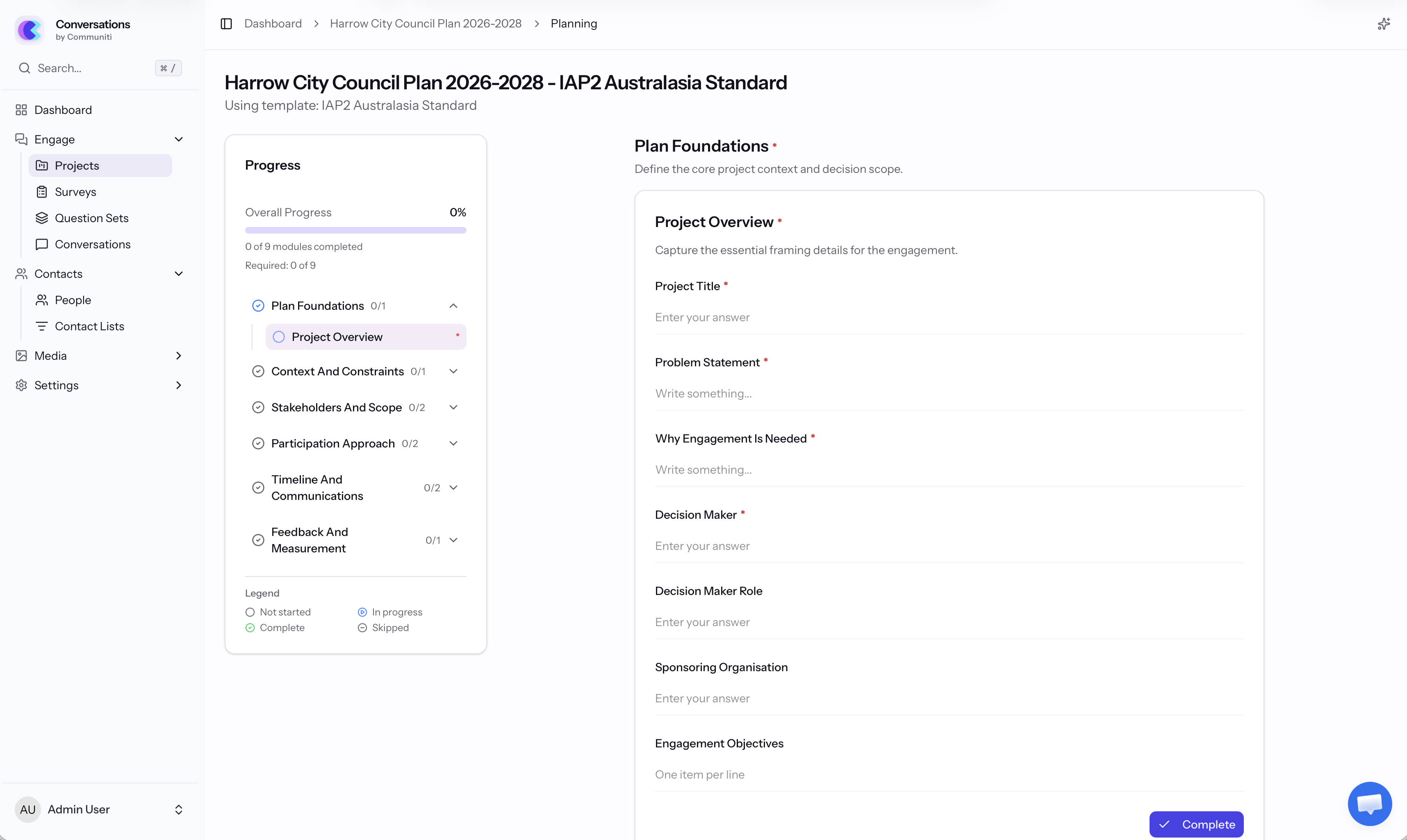 Team planning and collaboration